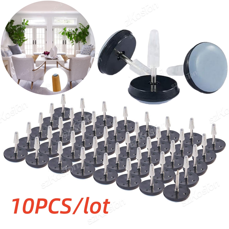 Outdoor Furniture Glider - 10pcs Nail on Furniture Glides Pads
