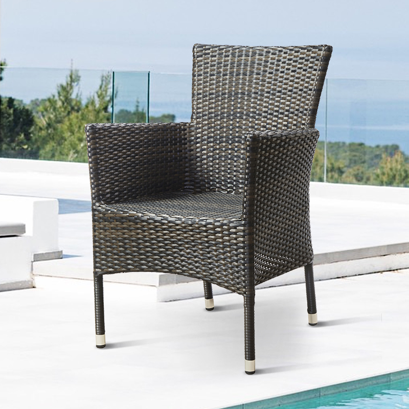 Outdoor Furniture On Sale - Cheap Black Garden Restaurant Wicker Armchairs