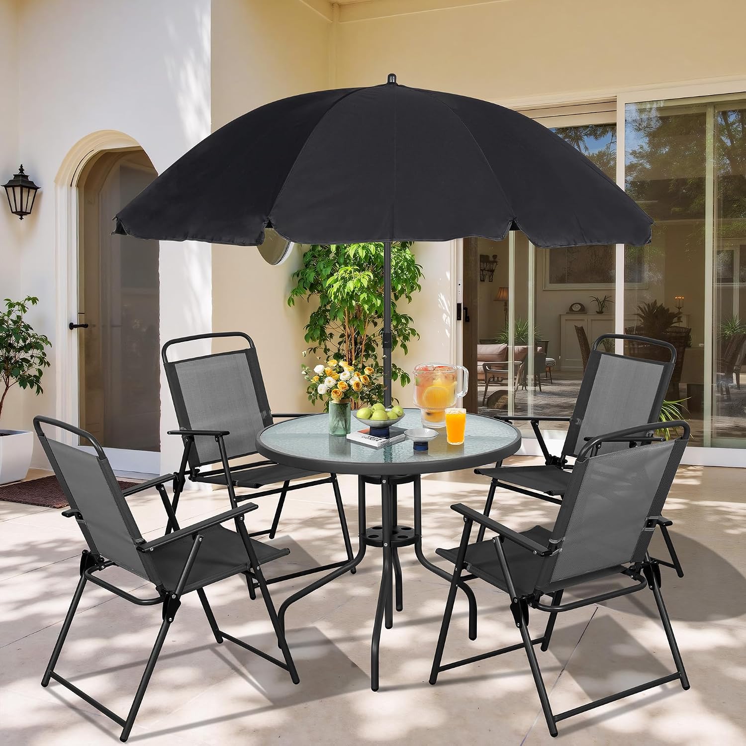 Outdoor Furniture On Sale - Metal Patio Dining Set Outdoor Folding