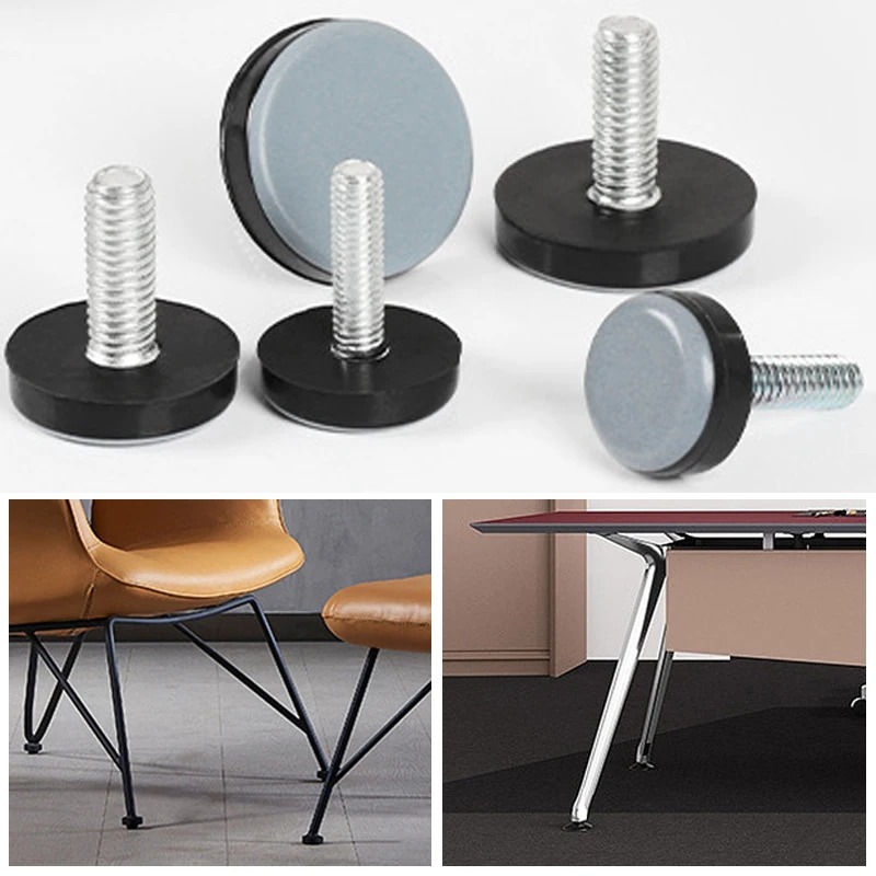 Outdoor Furniture Glider - 10Pcs Round Thread Levelers M6/M8 Adjustable