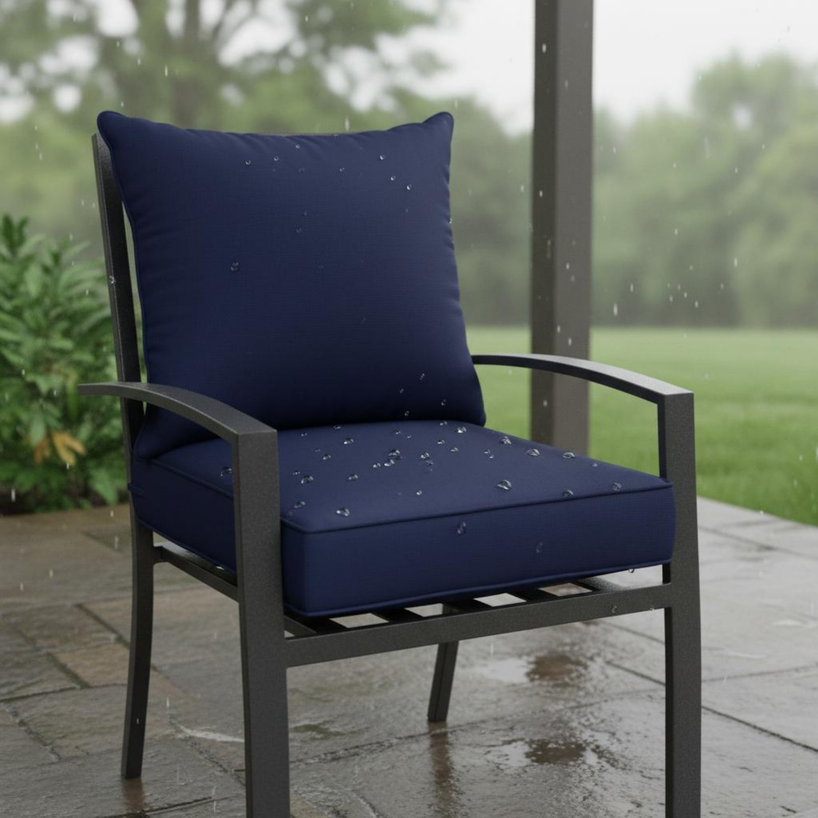 Outdoor Furniture Pads - Patio Chair Pad Removable Cover Patio