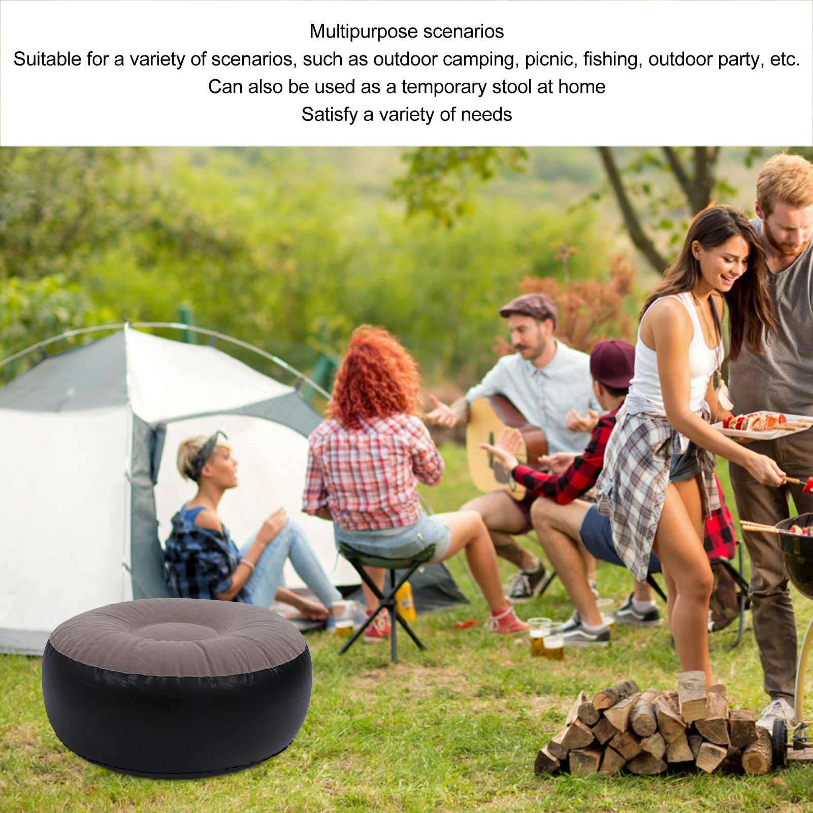 Inflatable Flocking Stool Mult - Outdoor Furniture Designer review and price
