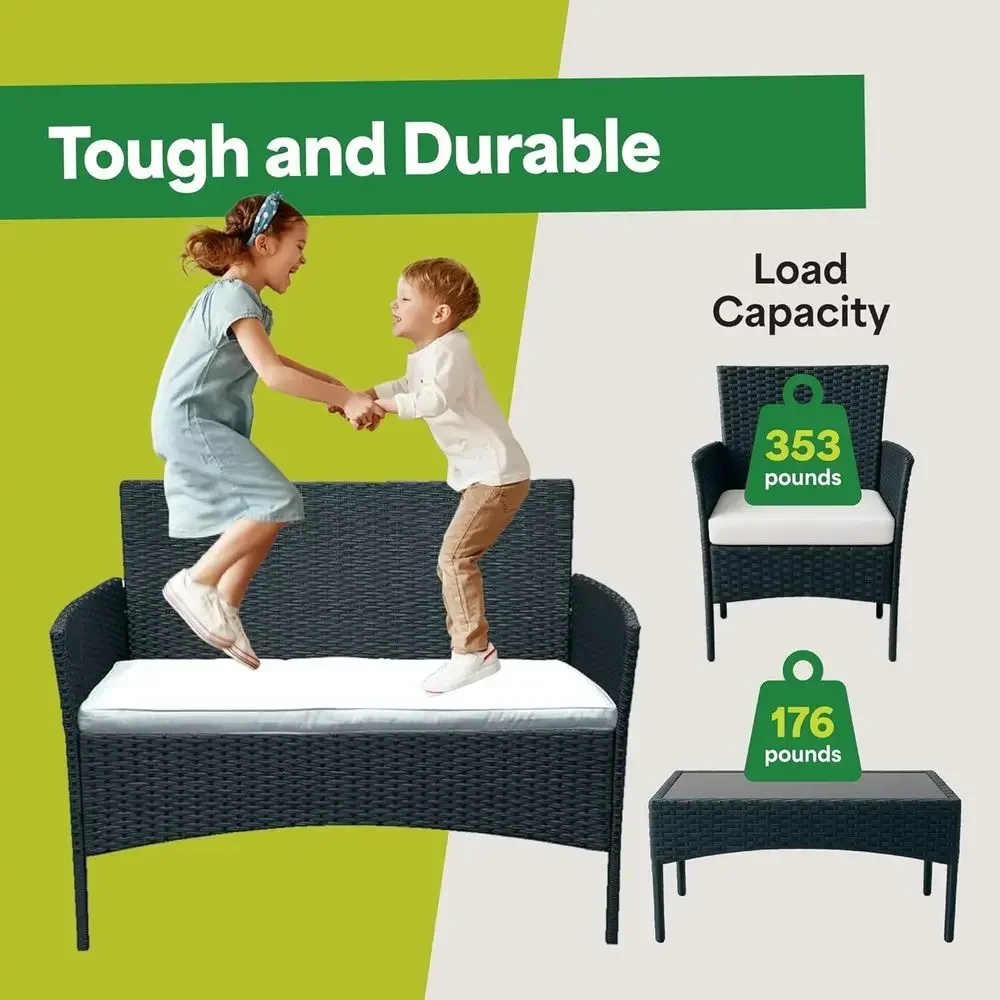 4-Piece Outdoor Patio Furnitur - Outdoor Furniture Loveseat review and price
