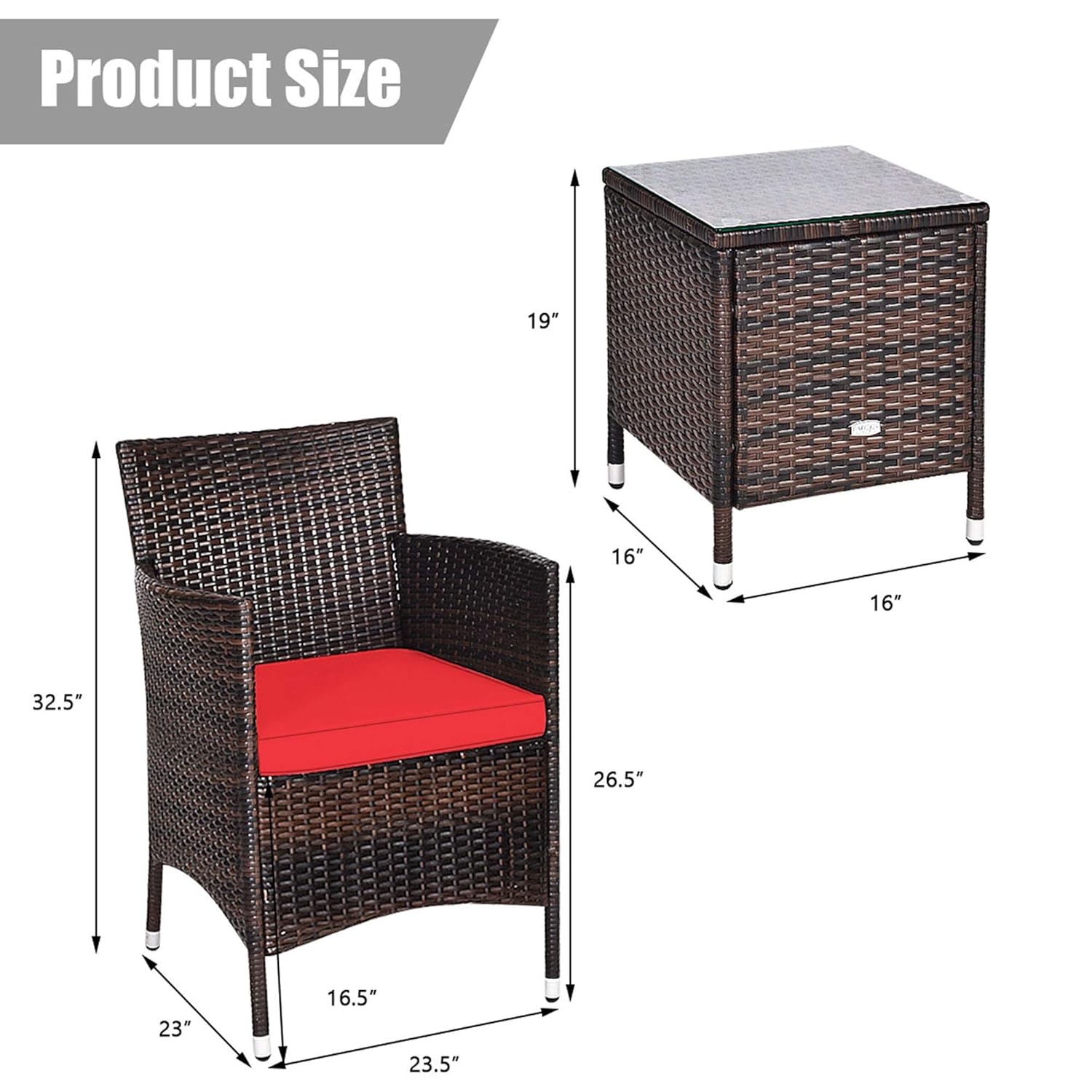 3 Piece Wicker Patio Furniture - Outdoor Furniture On Sale review and price