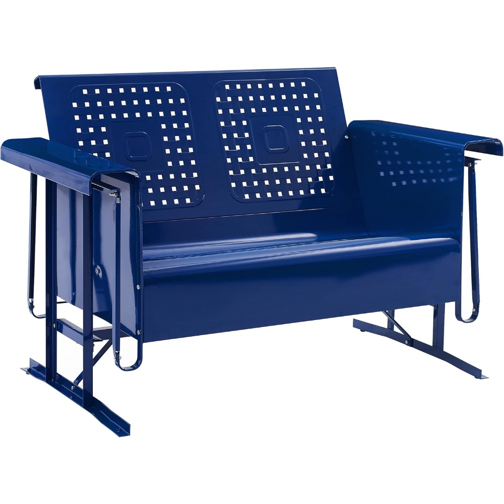 Bates Retro Metal Outdoor Love - Outdoor Furniture Loveseat review and price