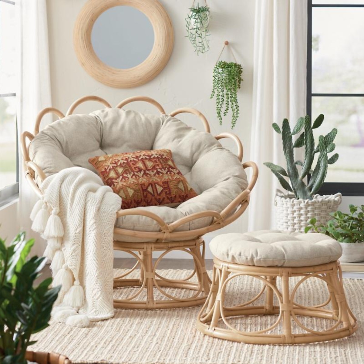 #Bohemian Rattan Reclining Pap - Outdoor Furniture Vietnam review and price