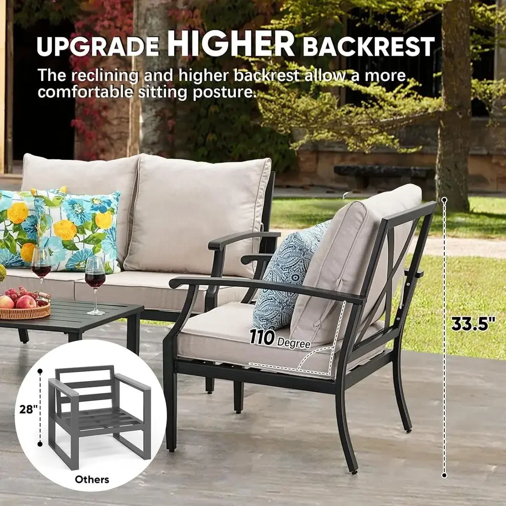 4-Piece Outdoor Patio Furnitur - Outdoor Furniture Loveseat review and price