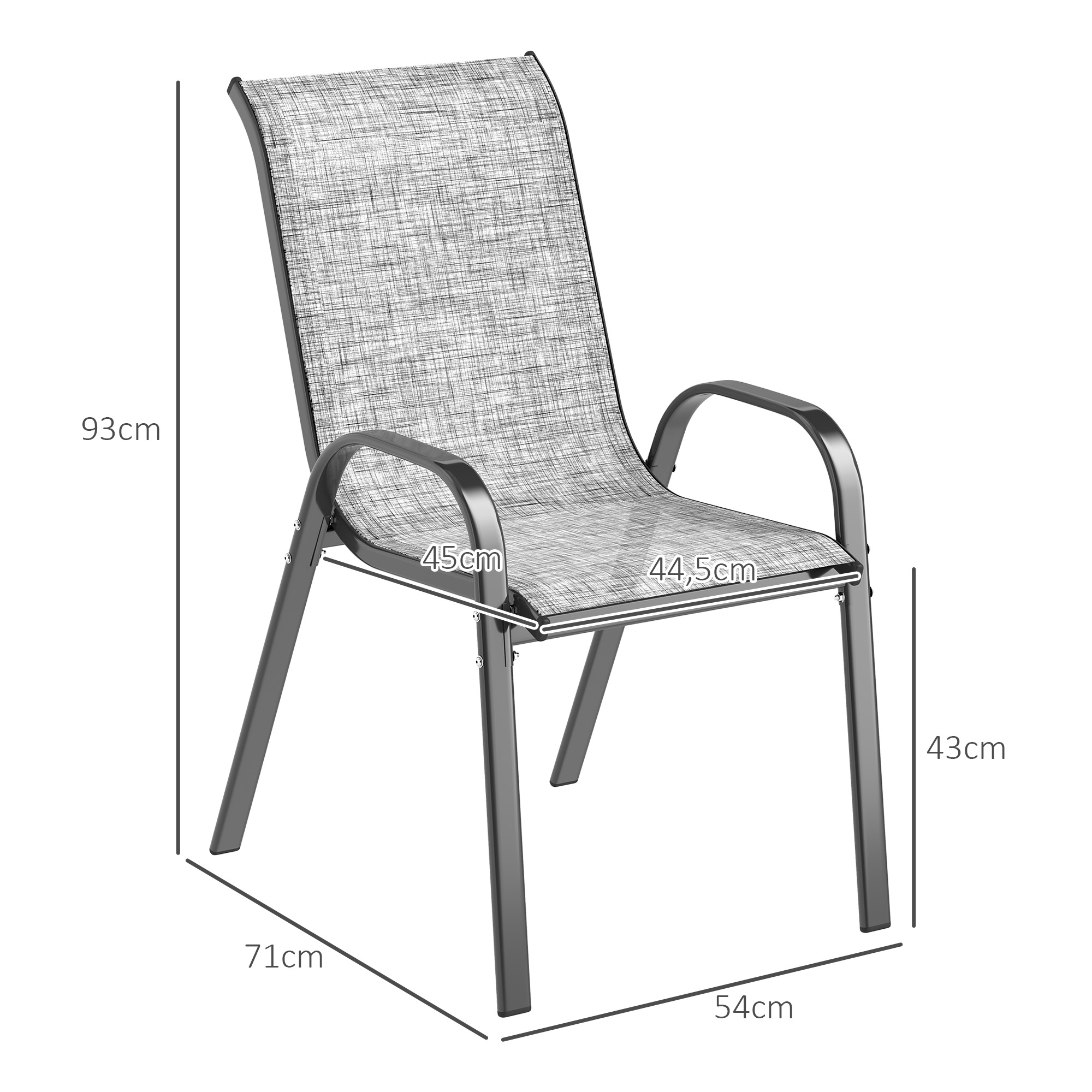 Set of 4 Patio Dining Chairs,  - Outdoor Furniture On Sale review and price