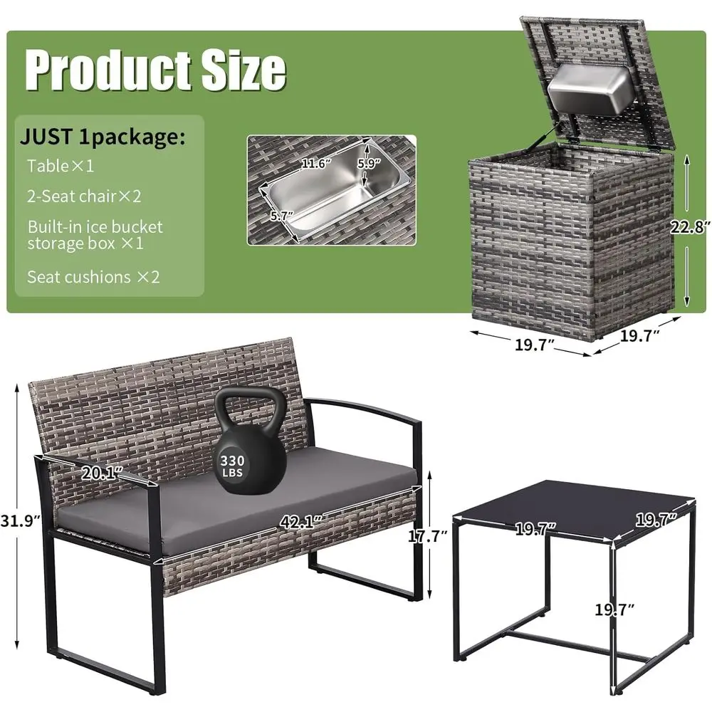 4-Piece Outdoor Patio Furnitur - Outdoor Furniture Loveseat review and price