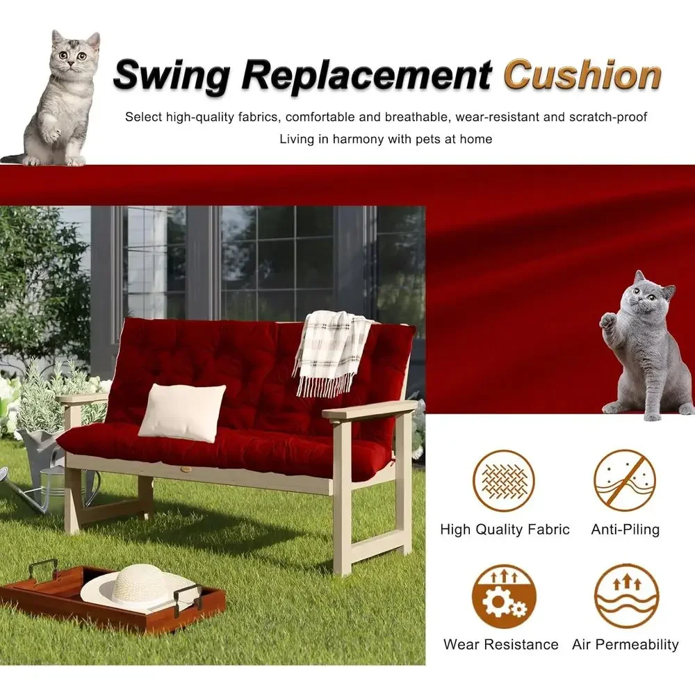 4 Thick Outdoor Bench Cushion  - Outdoor Furniture Loveseat review and price