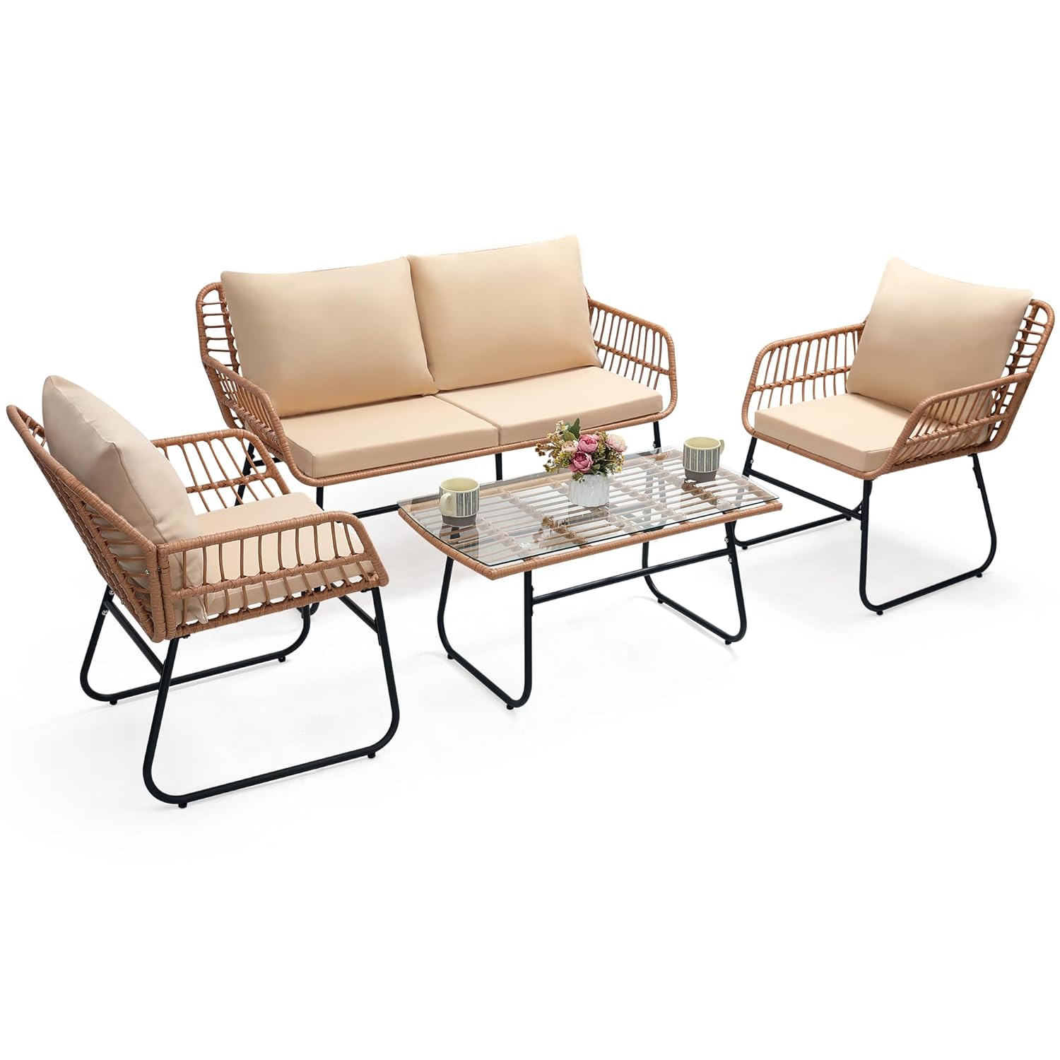 4 Piece Patio Bistro Outdoor F - Outdoor Furniture On Sale review and price