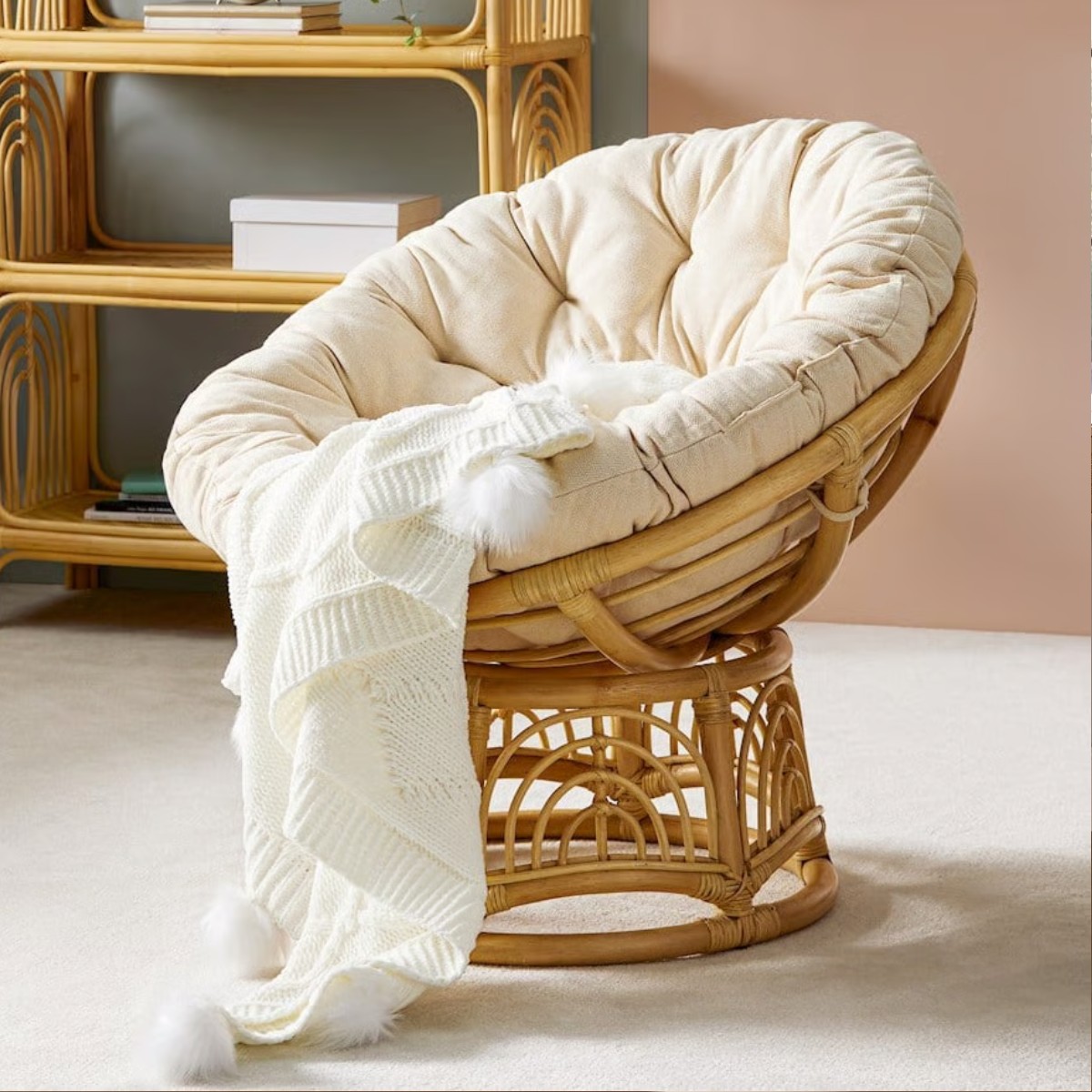 #Bohemian Rattan Papasan Chair - Outdoor Furniture Vietnam review and price