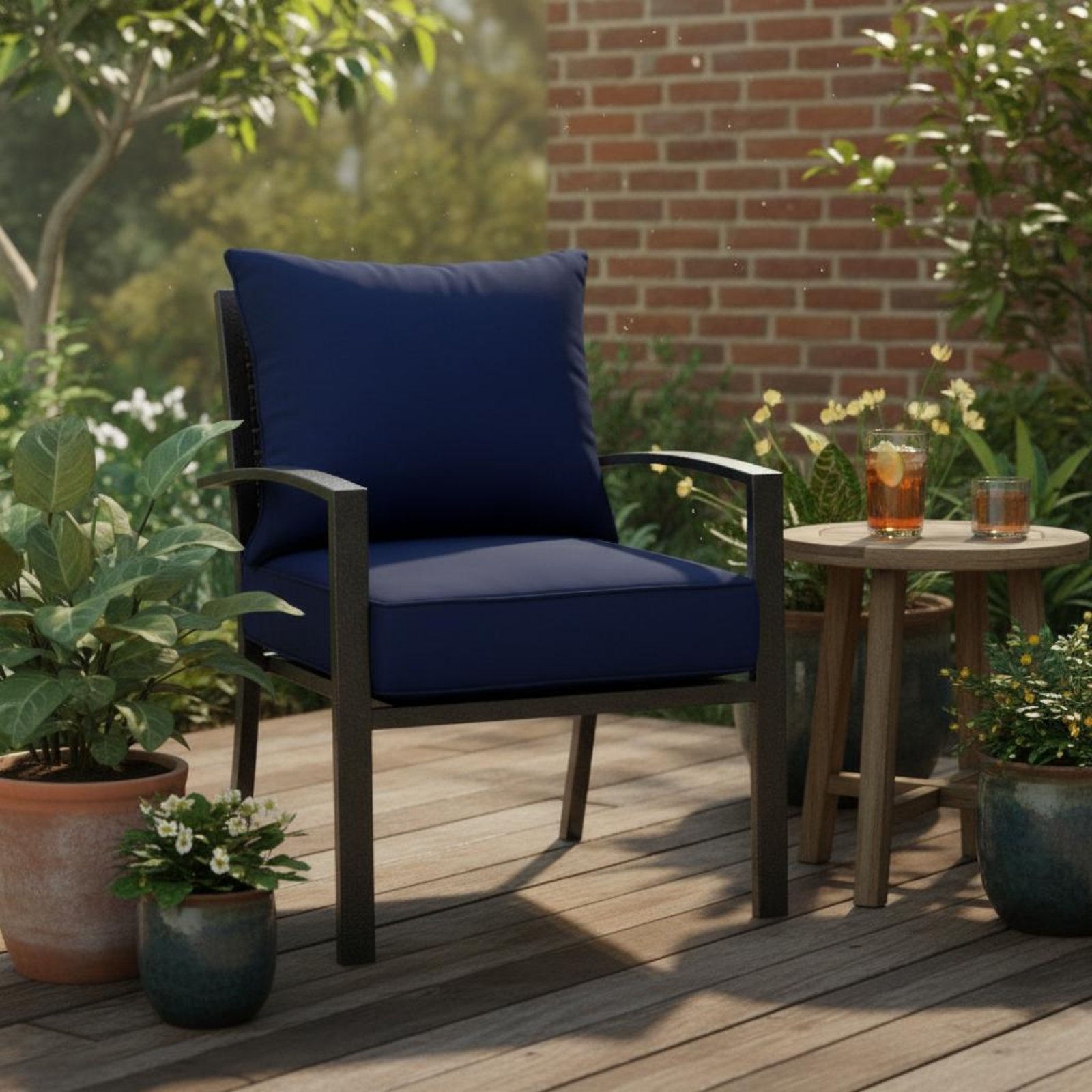Patio Chair Pad Hidden Closure - Outdoor Furniture Pads review and price